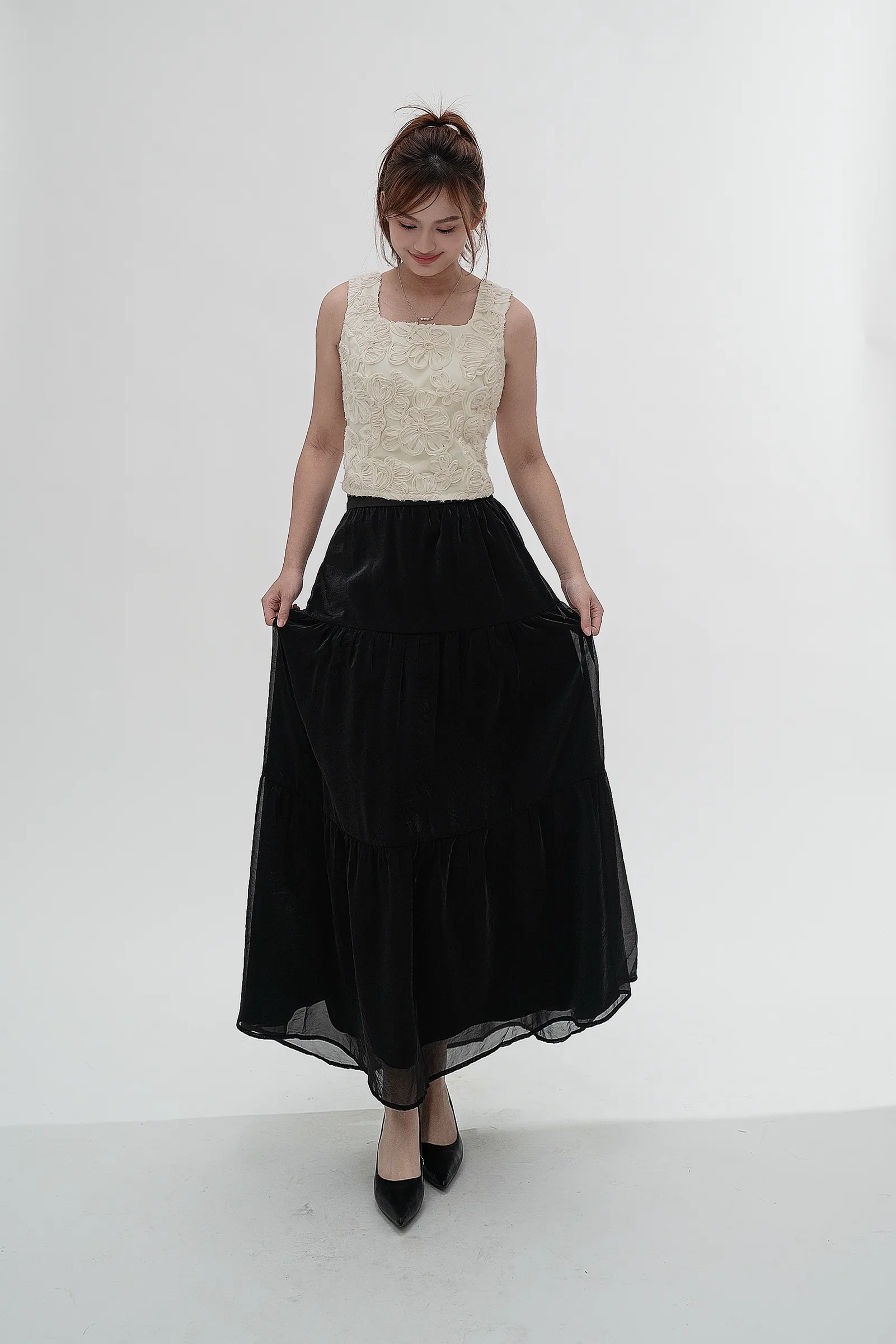Isla Organza Maxi Skirt ZSK5001