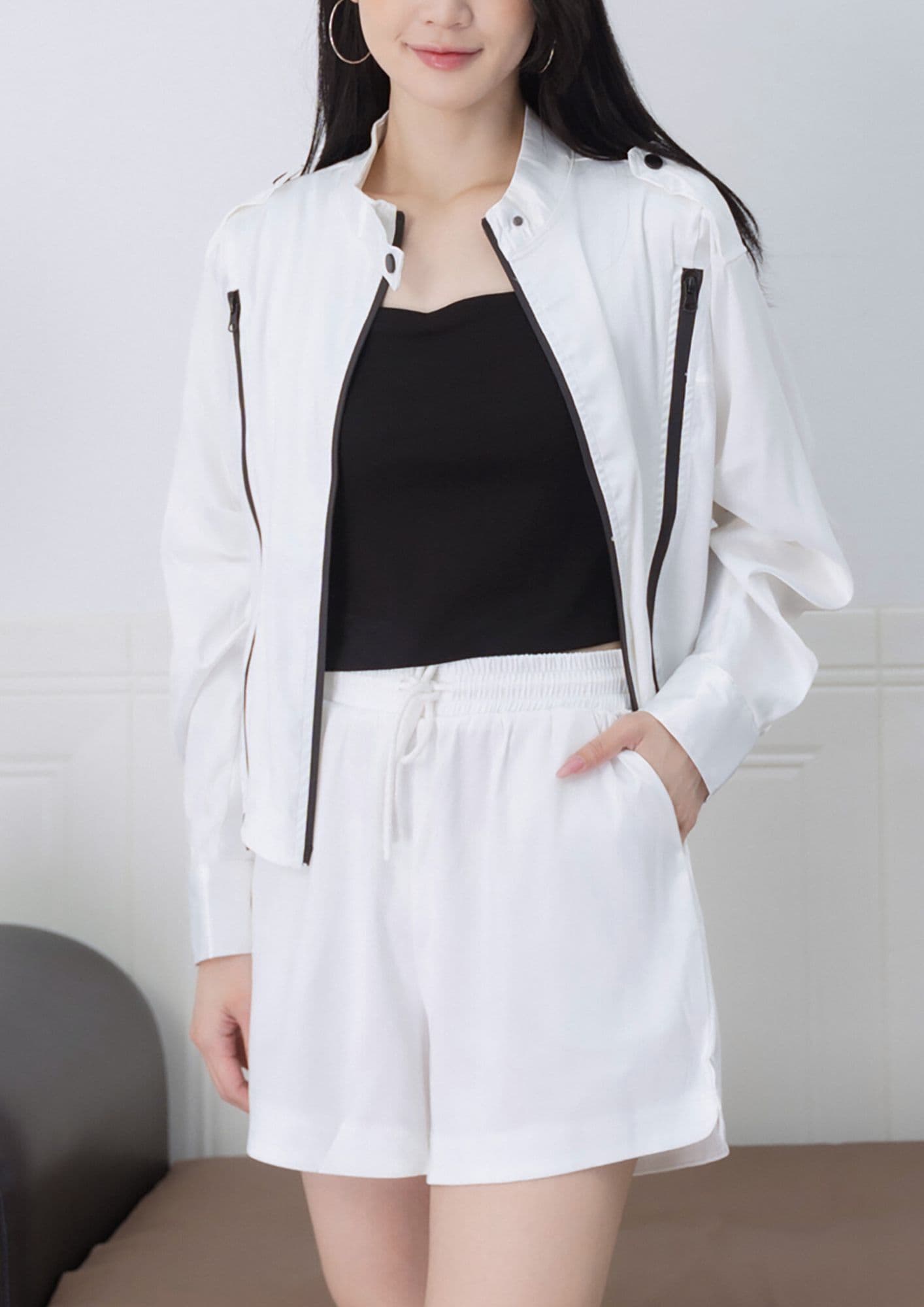 Faith Satin Matching Suit ZBL5055