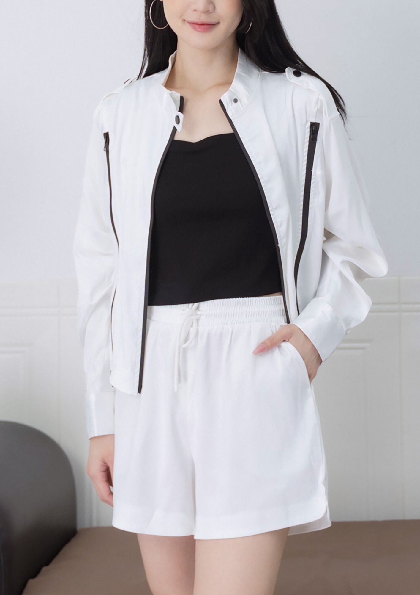 Faith Satin Matching Suit ZBL5055