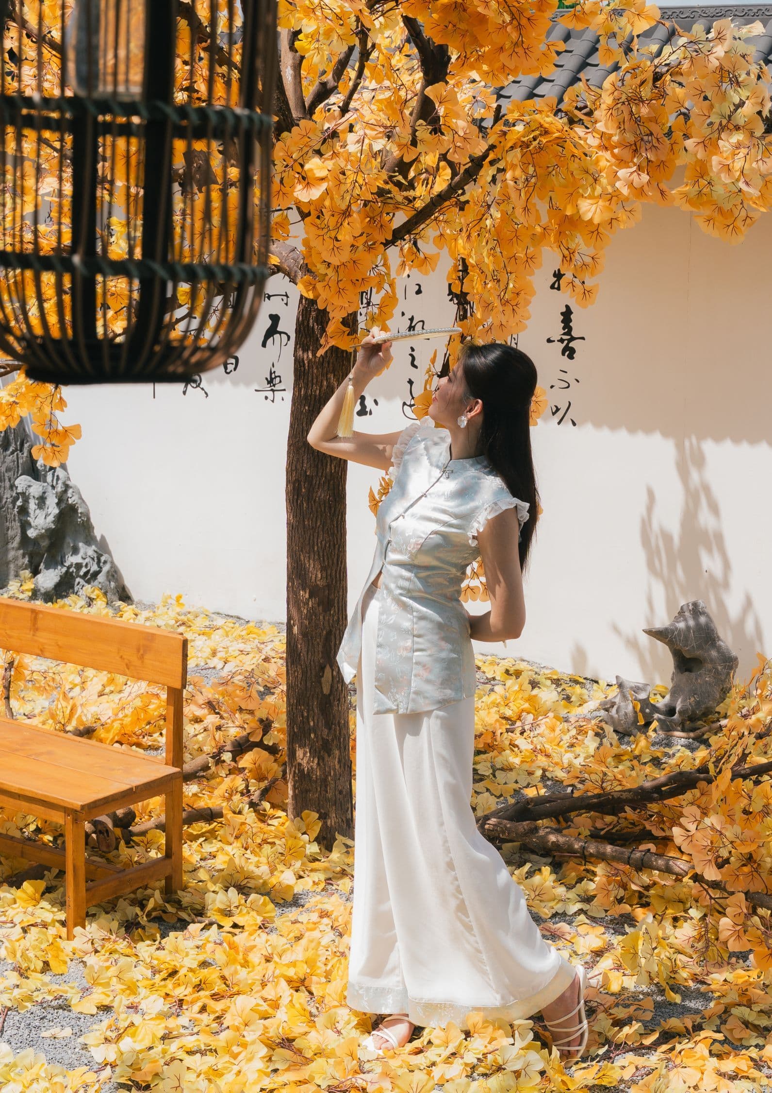 2026 CNY Collection Organza Pants ZLP5027