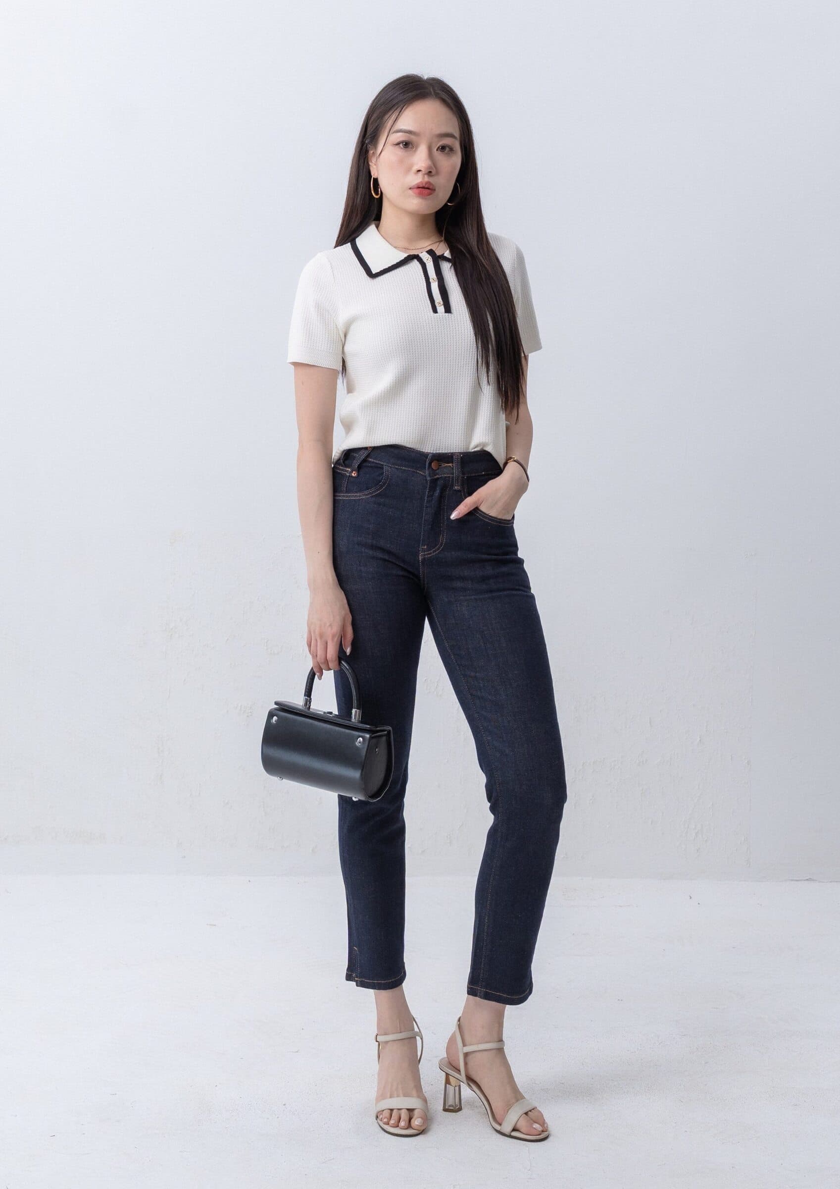 Slim-Fit Cropped Denim ZJL5036