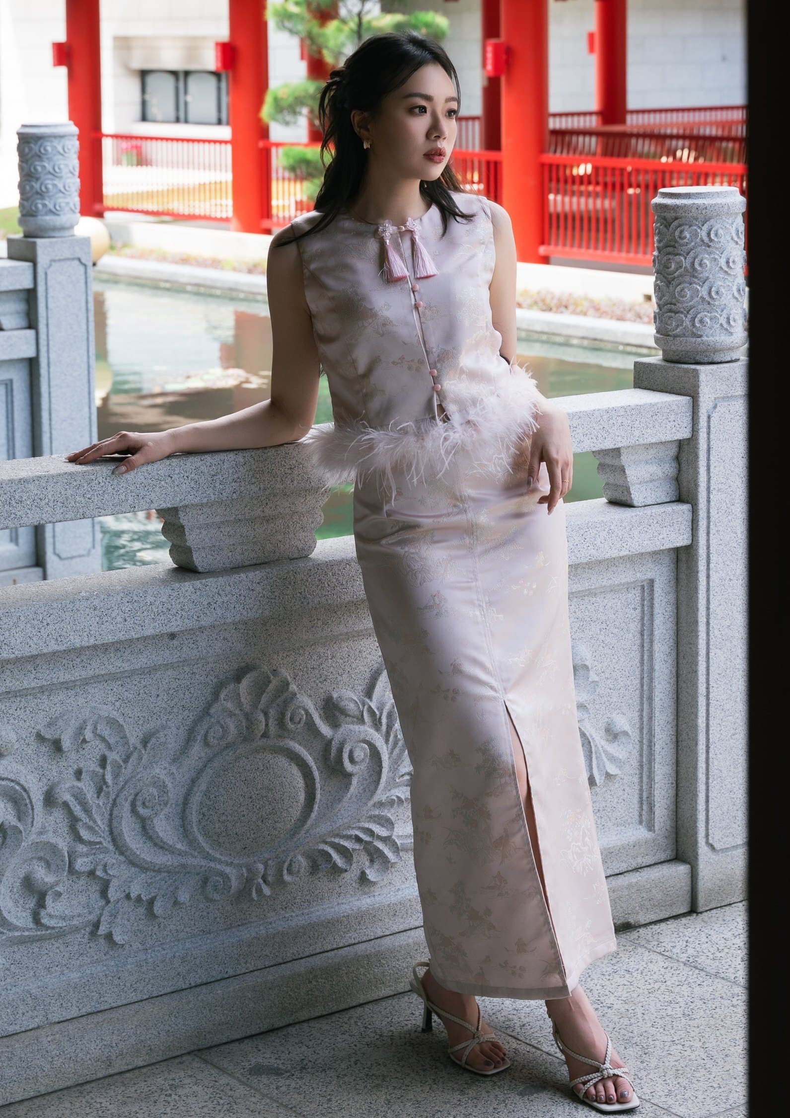 Sleeveless Cheongsam Set ZBP5238