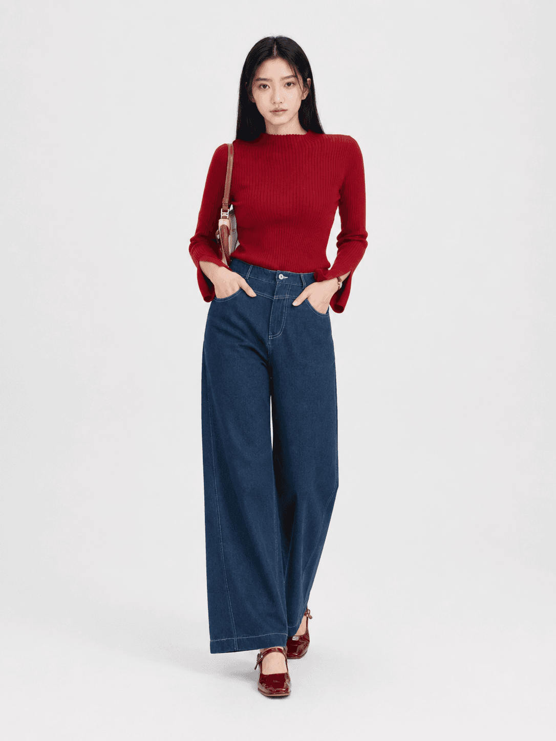 Clara Slit Sleeve Knit Top ZBP5028