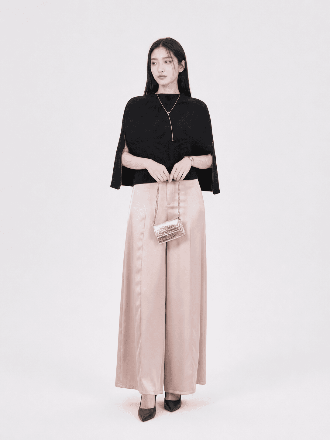 Daisy Knit Zip Cloak ZBP5082