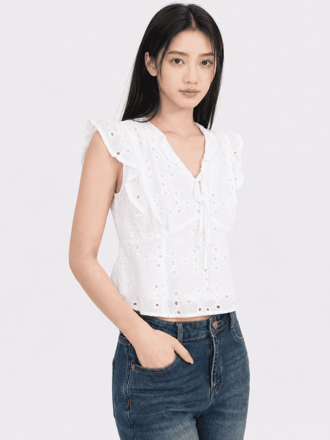 Elodie Bloom Sleeve Blouse ZBP5115