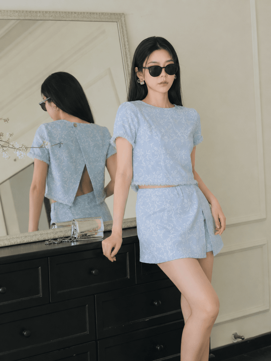 Floral Top with SleevesZBP5168