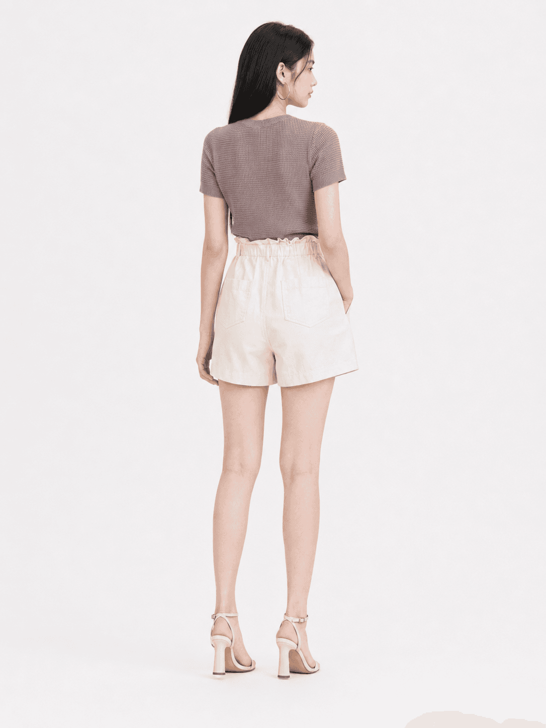 High-Waist Twill Shorts ZSP5030