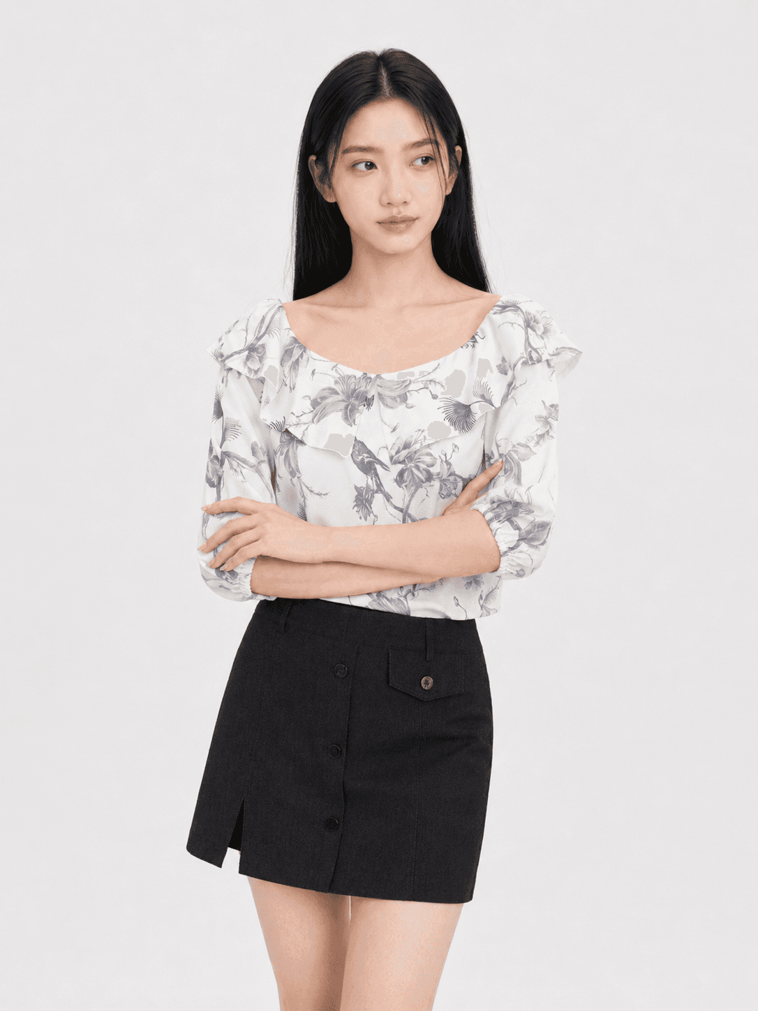 Milly Floral Off-Shoulder Top ZBP5126