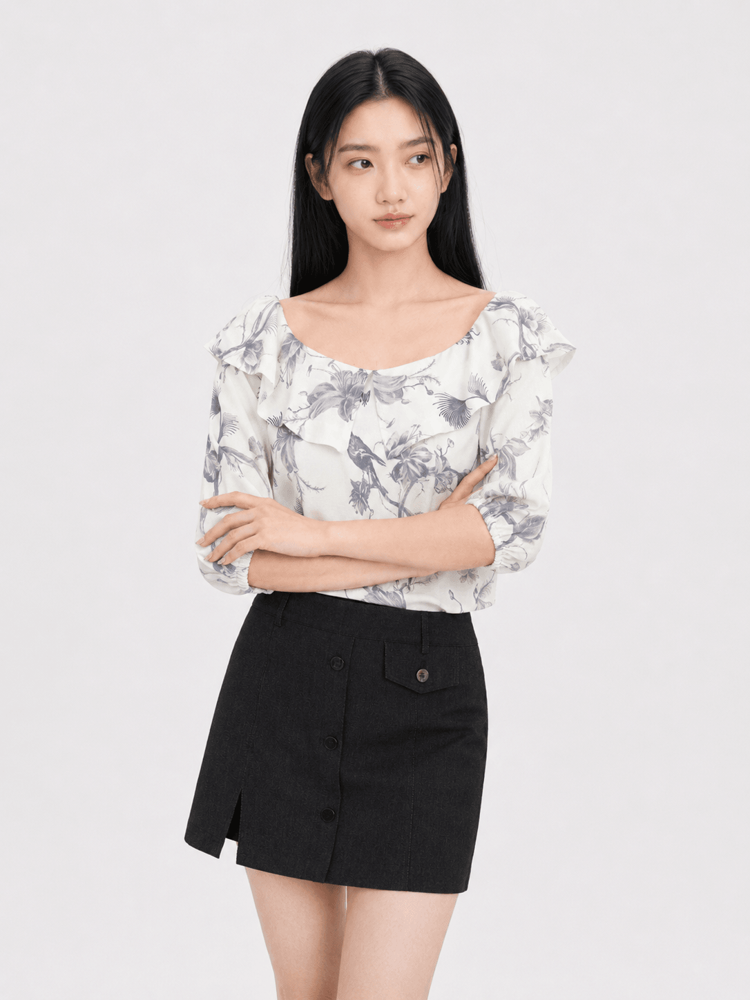Milly Floral Off-Shoulder Top ZBP5126