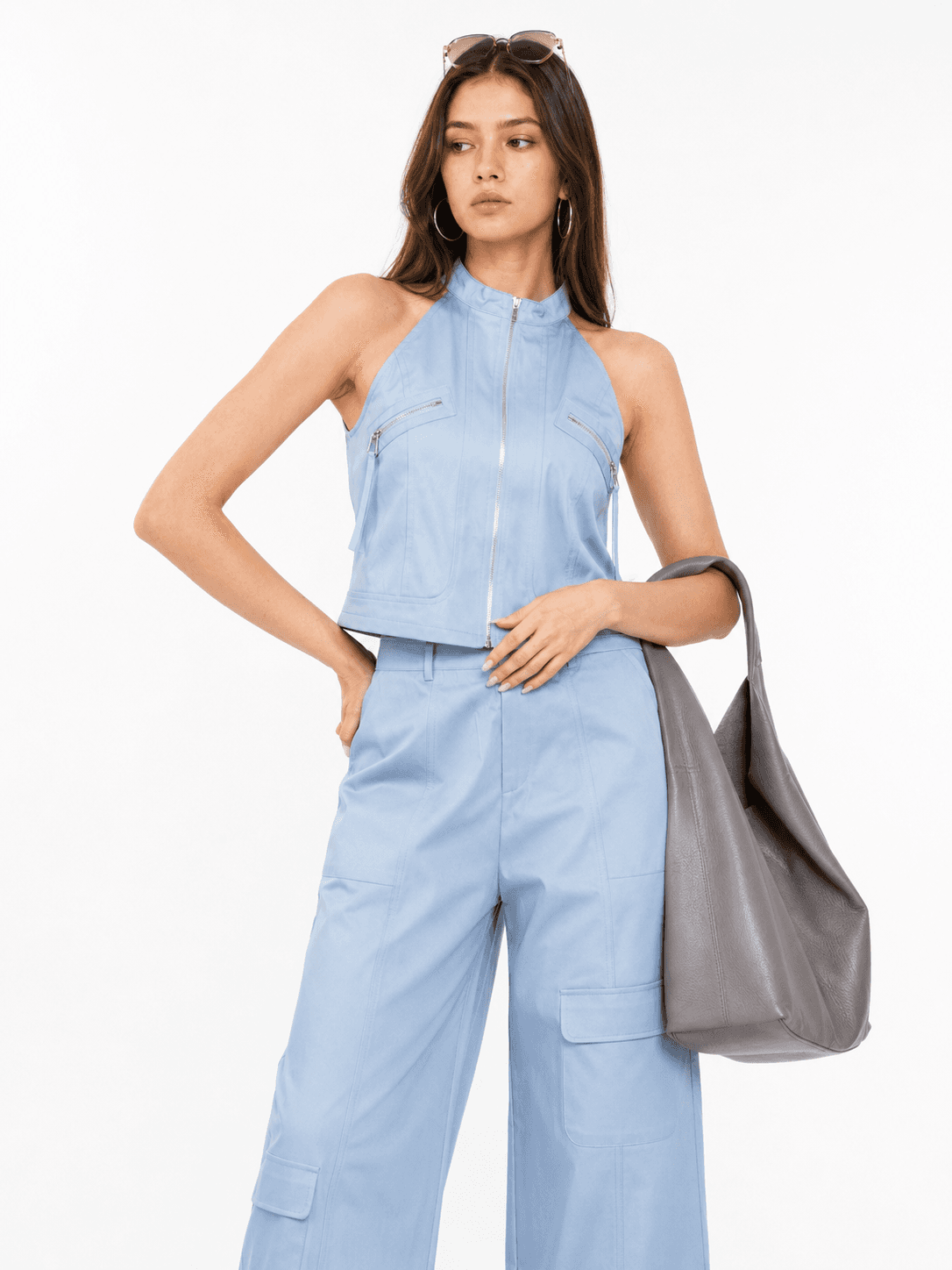 Sibyl Halter Neck Vest Top ZBP6005