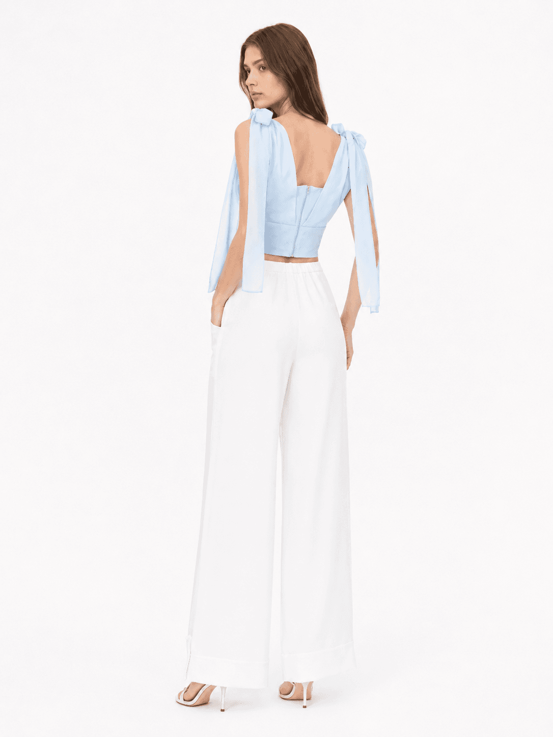 Organza Tie-Strap Top ZBP6022