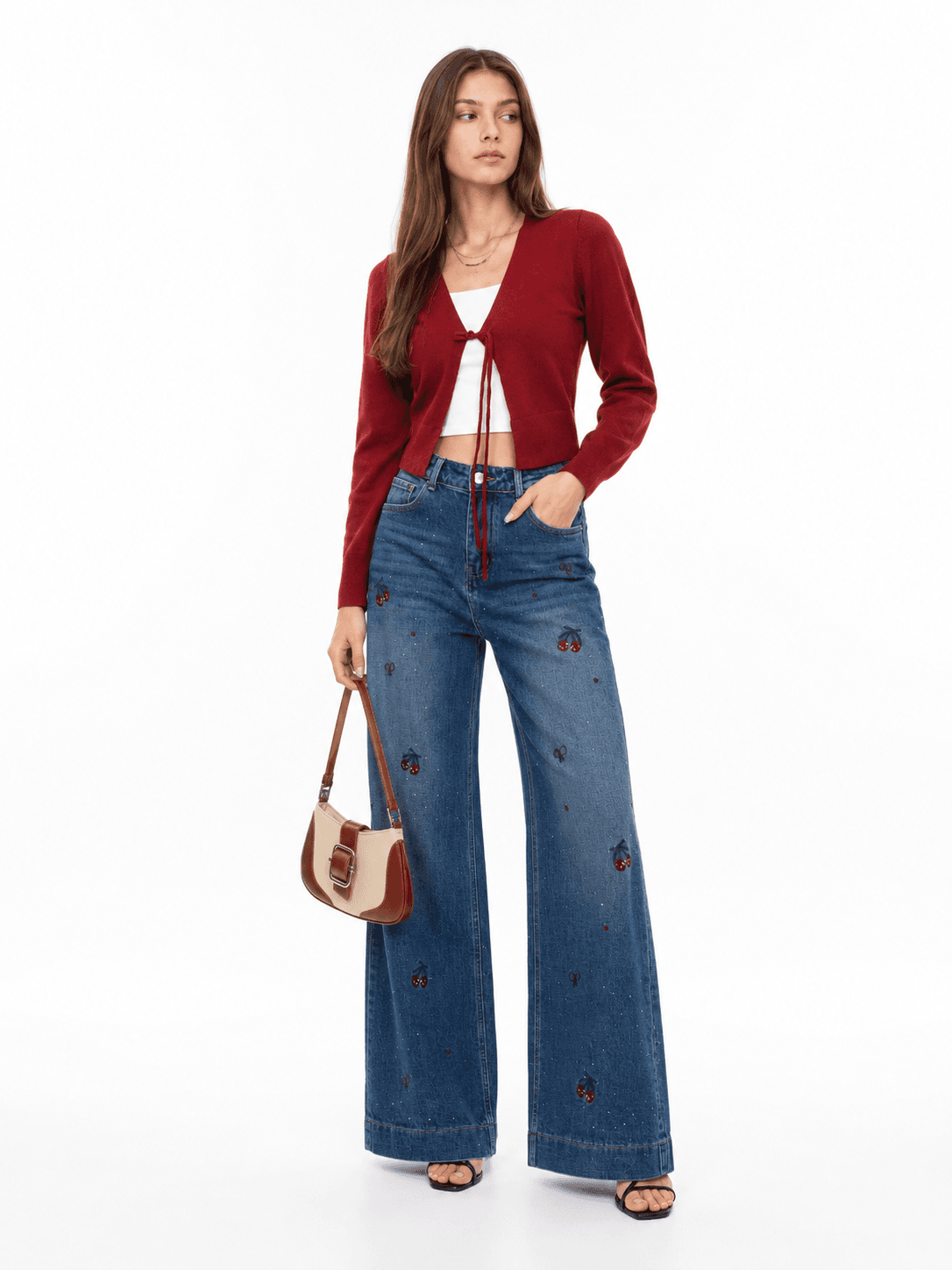 Tie-Front Knit Cardigan ZBP6043