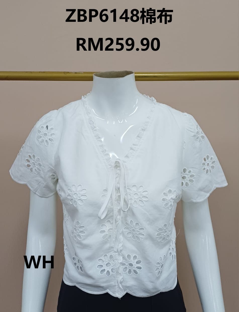 Daisy Eyelet Blouse ZBP6148