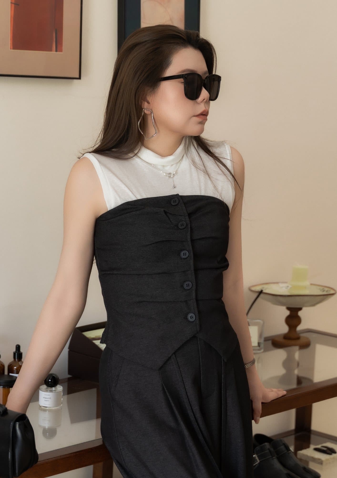 COUPLE LOOK Elegant Bandeau Top