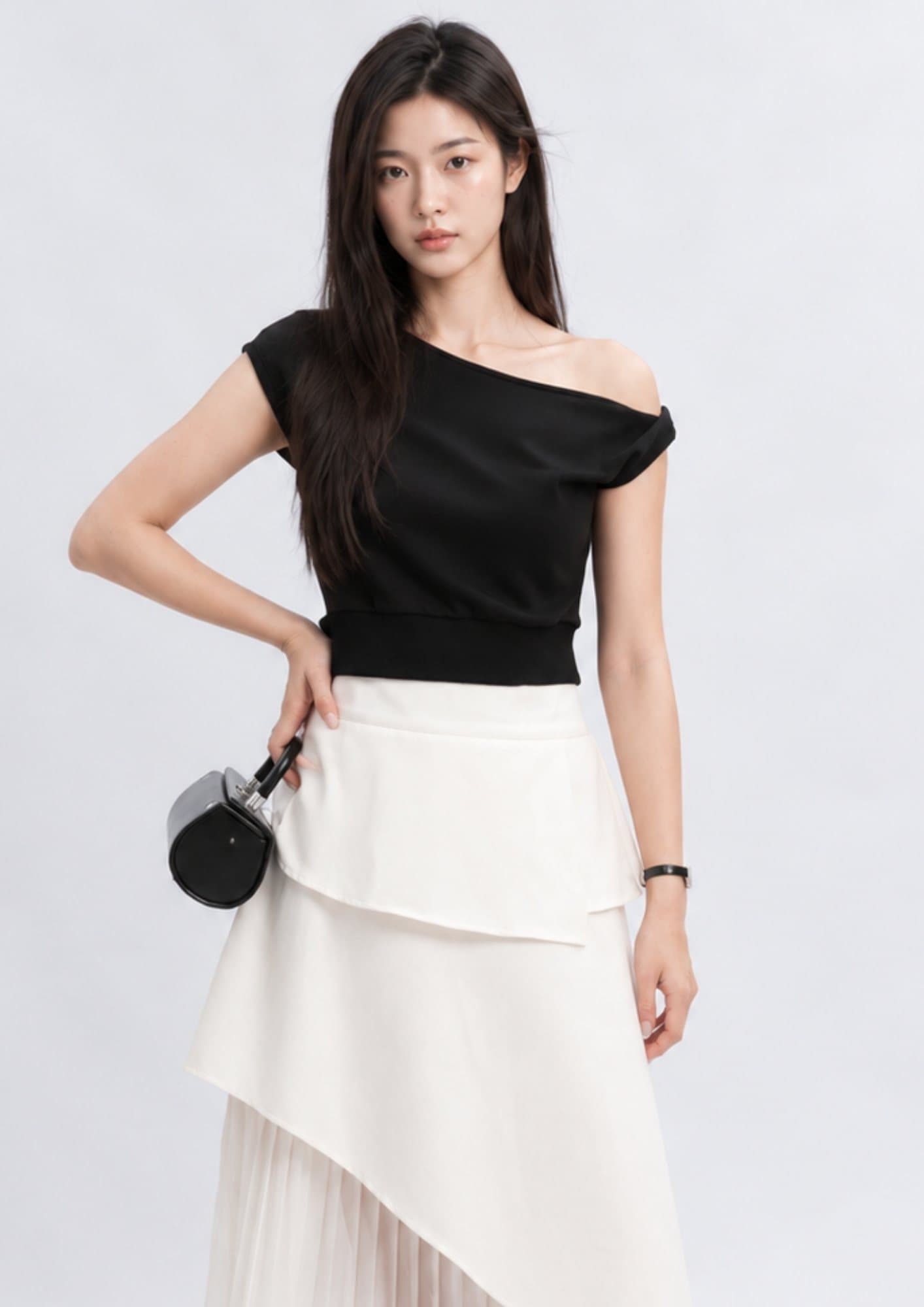 Asymmetric Off-Shoulder Top