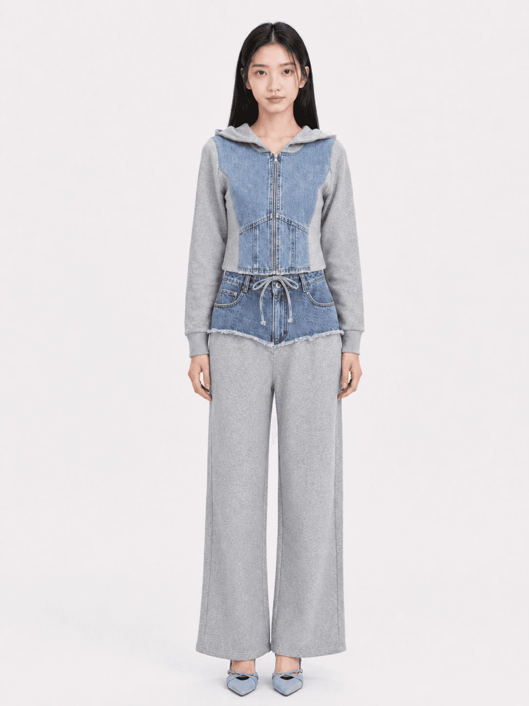 Urban Denim Sculpt Hoodie