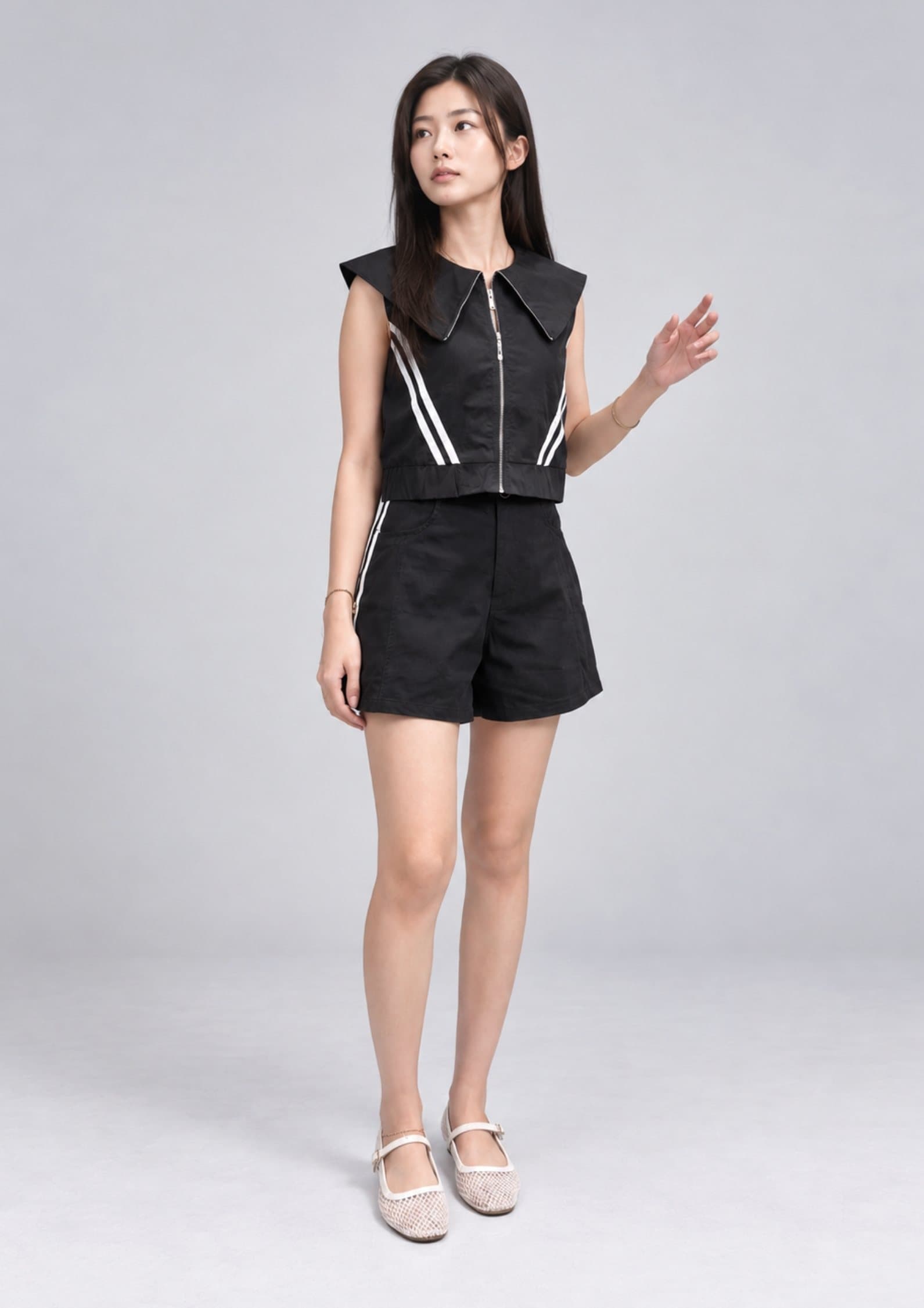 Blake Statement Collar Zip Vest