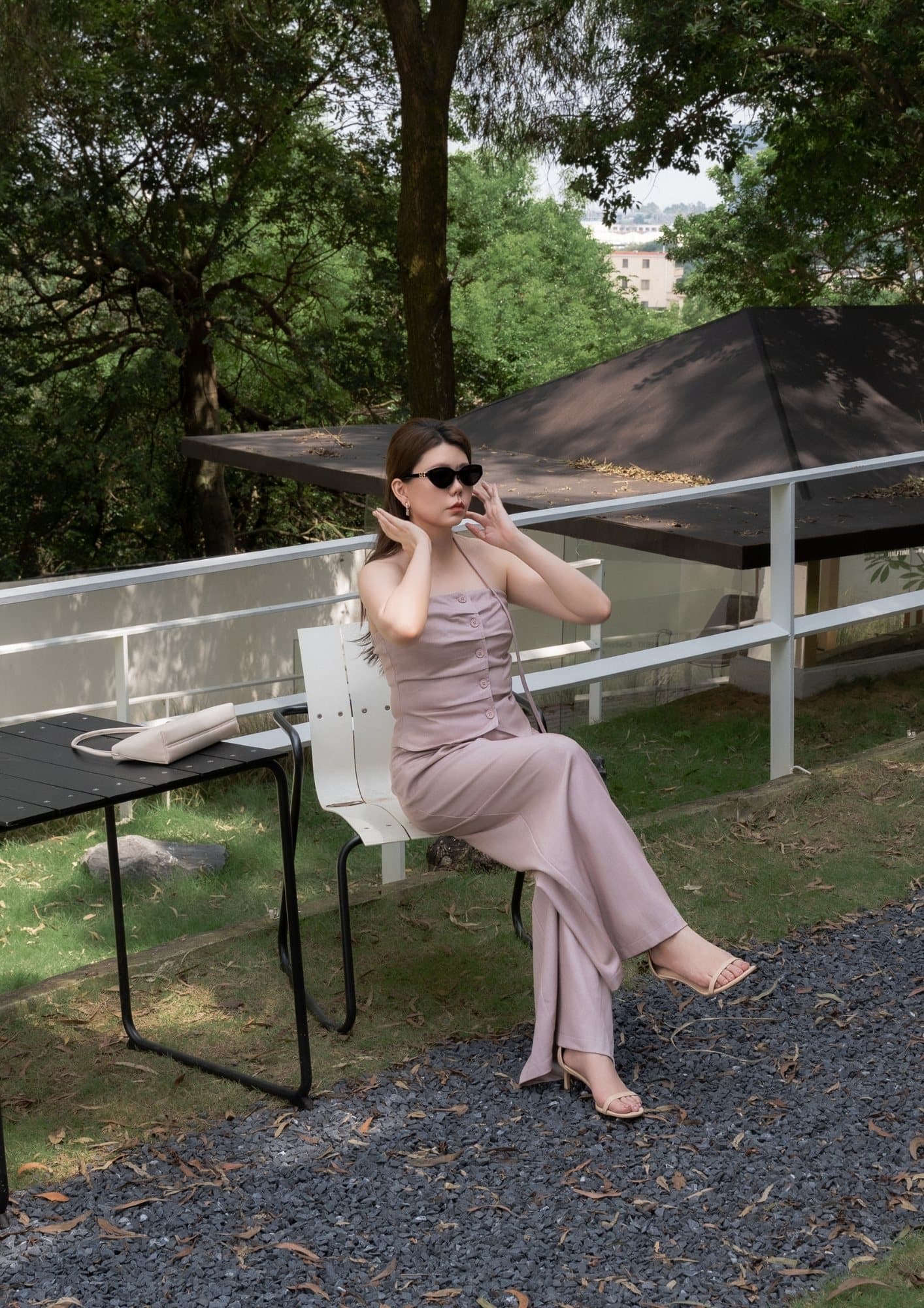 COUPLE LOOK Wide-Leg Pants - PINK