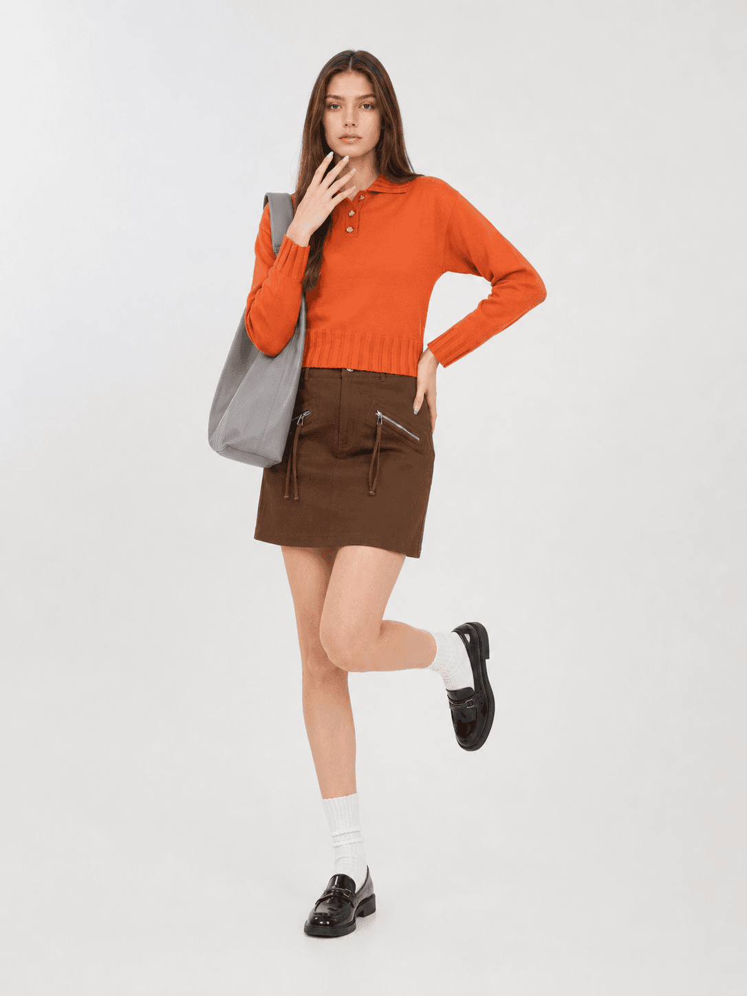 Pocket Twill Skirt ZSK6004